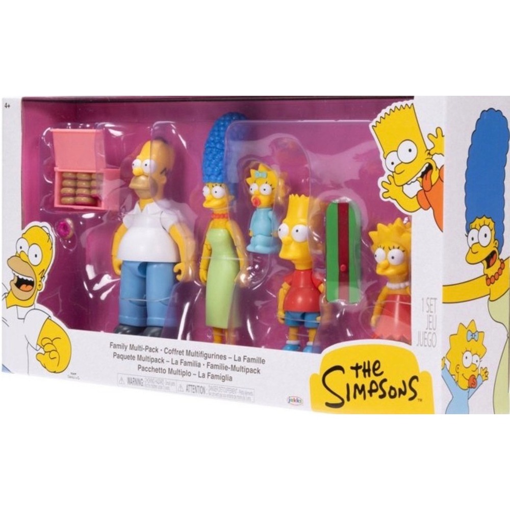The Simpsons Family Multi-Pack Action Figure Set Jakks Pacific 2023 New - Picture 3 of 5